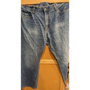 Lucky Brand 221 Vintage Straight Mens 36x32 Blue Denim Soft Faded jeans distress